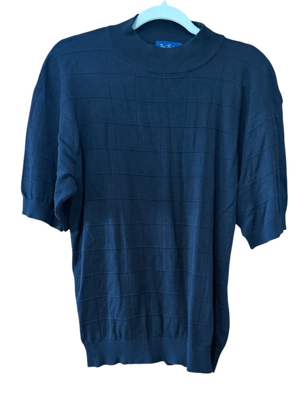 Paul Fredrick Black Silk Knit Top